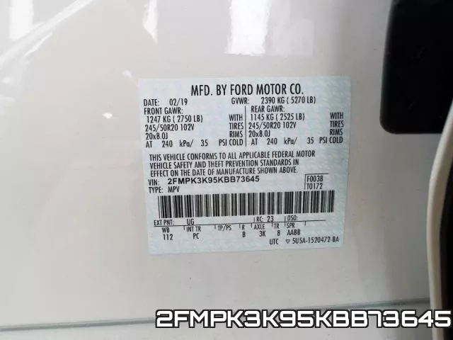 2FMPK3K95KBB73645 фото 2