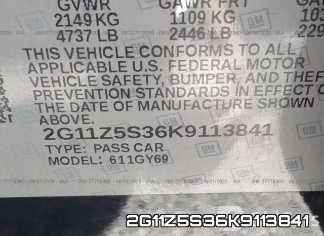 2G11Z5S36K9113841 фото 10