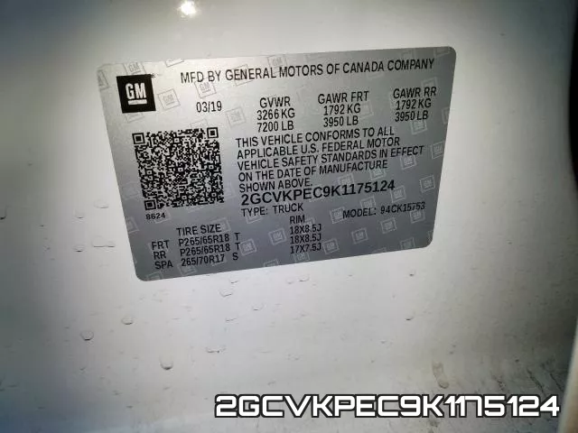 2GCVKPEC9K1175124 фото 2
