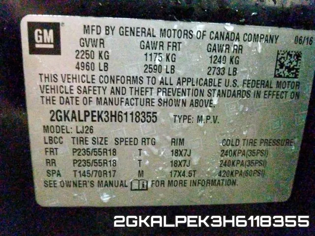 2GKALPEK3H6118355 фото 2