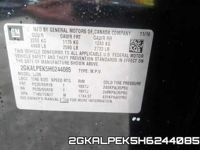 2GKALPEK5H6244085 фото 2