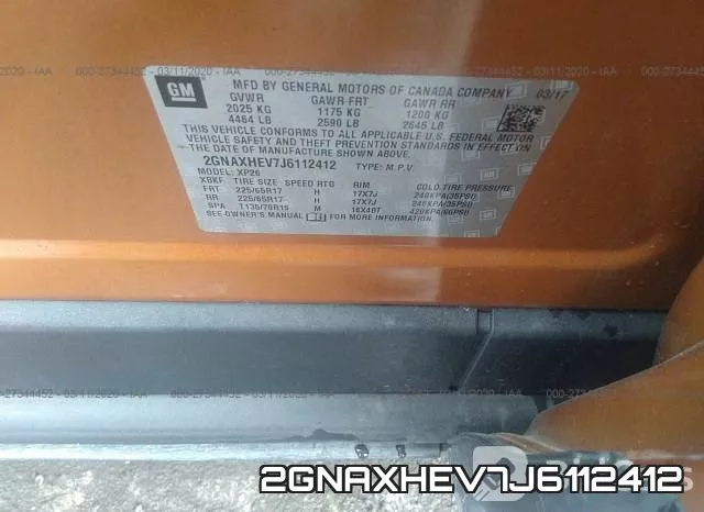 2GNAXHEV7J6112412 фото 10