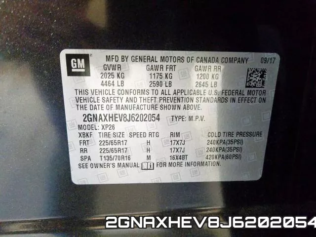 2GNAXHEV8J6202054 фото 2