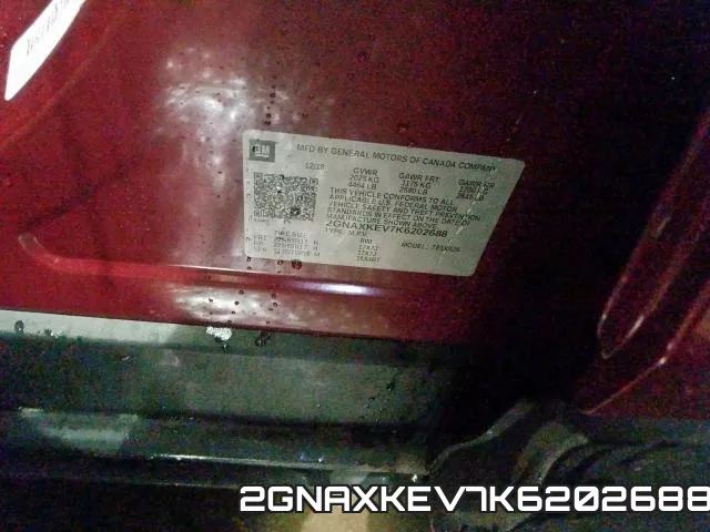 2GNAXKEV7K6202688 фото 2