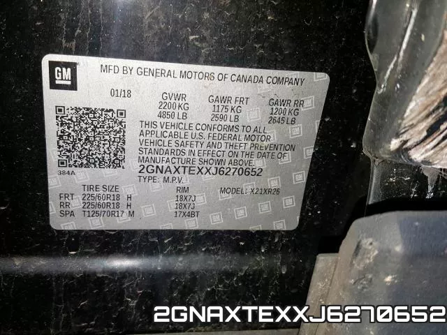 2GNAXTEXXJ6270652 фото 2