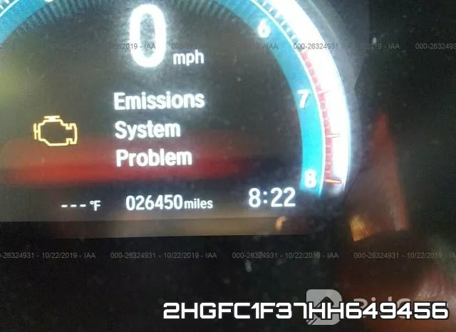 2HGFC1F37HH649456 фото 8
