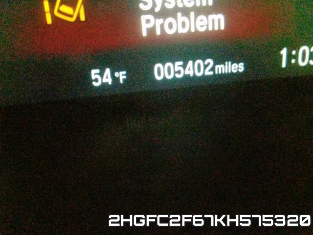 2HGFC2F67KH575320 фото 9