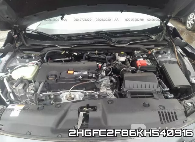 2HGFC2F86KH540916 фото 2