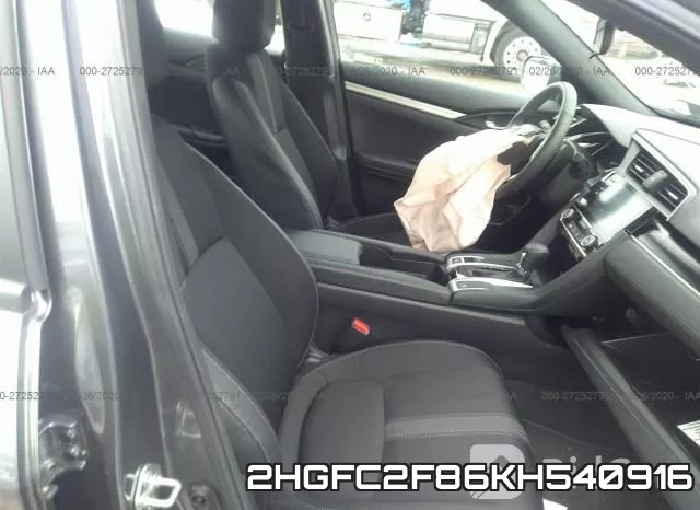 2HGFC2F86KH540916 фото 6