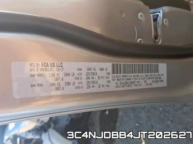 3C4NJDBB4JT202627 фото 2