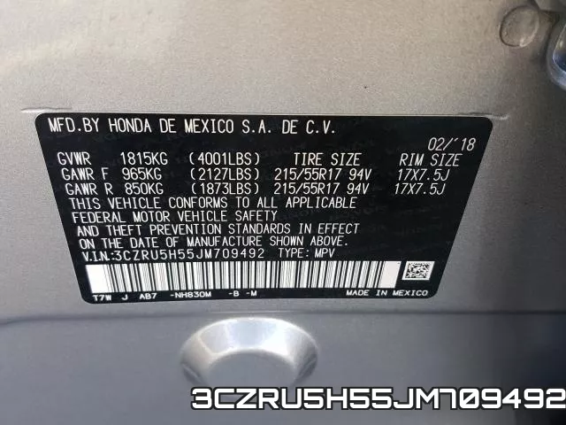 3CZRU5H55JM709492 фото 2