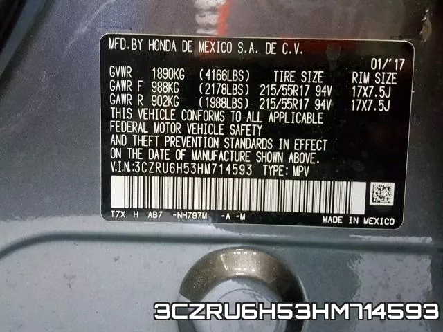 3CZRU6H53HM714593 фото 2