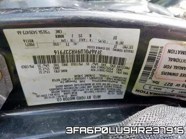 3FA6P0LU9HR237916 фото 2