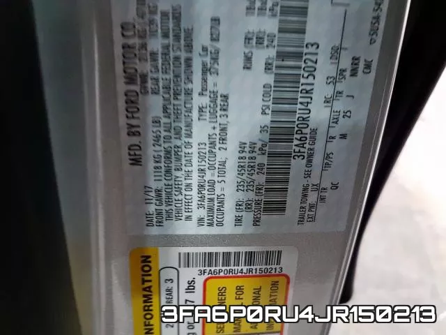 3FA6P0RU4JR150213 фото 2