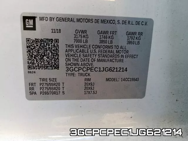 3GCPCPEC1JG621214 фото 2