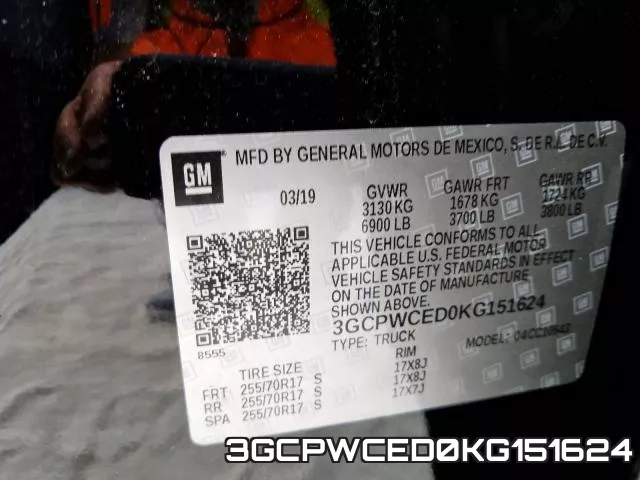 3GCPWCED0KG151624 фото 2