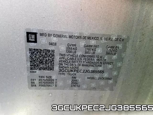 3GCUKPEC2JG385565 фото 2