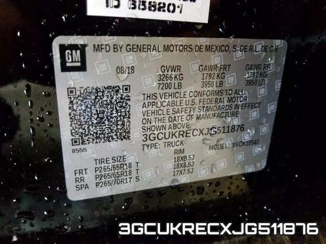 3GCUKRECXJG511876 фото 2