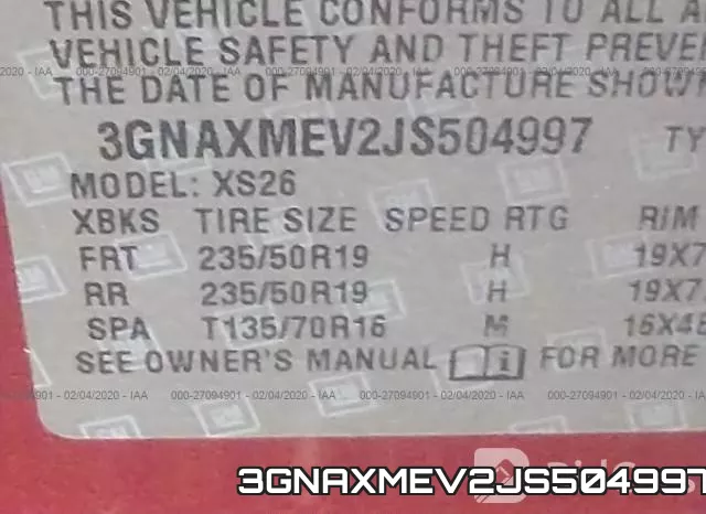 3GNAXMEV2JS504997 фото 10