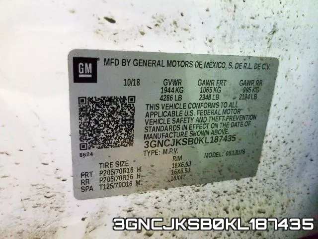 3GNCJKSB0KL187435 фото 2