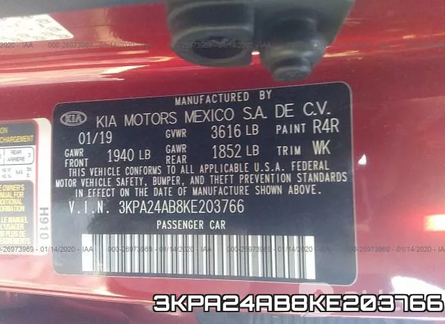 3KPA24AB8KE203766 фото 10