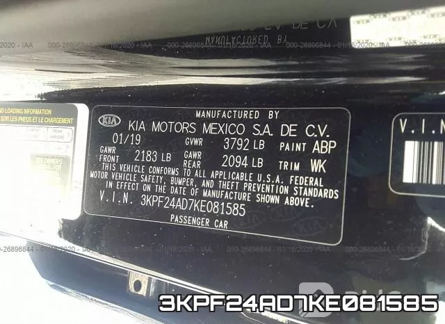 3KPF24AD7KE081585 фото 10