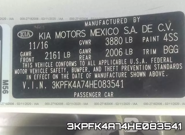 3KPFK4A74HE083541 фото 10