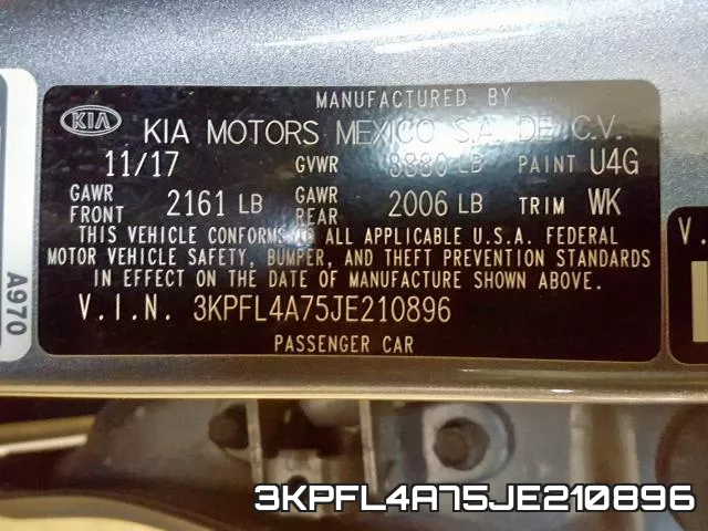 3KPFL4A75JE210896 фото 2