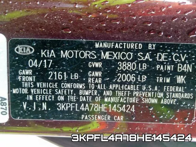 3KPFL4A78HE145424 фото 2