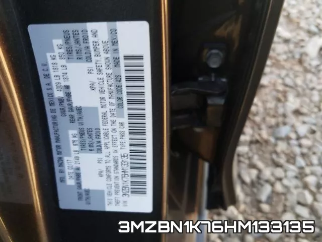 3MZBN1K76HM133135 фото 2