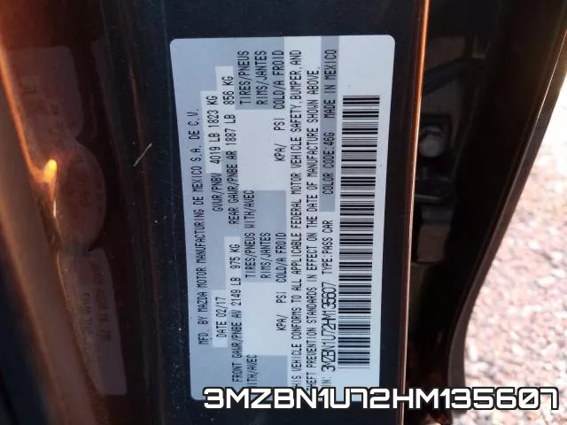3MZBN1U72HM135607 фото 2