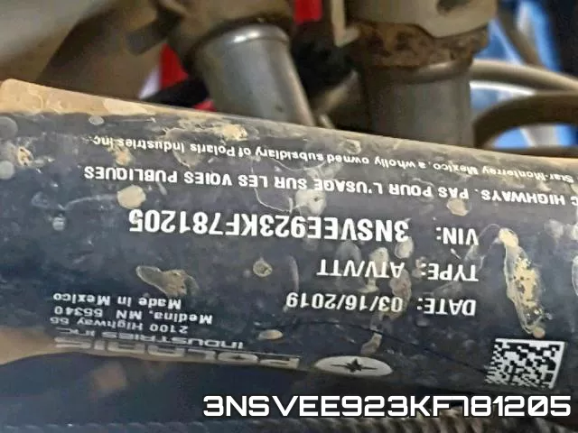 3NSVEE923KF781205 фото 2