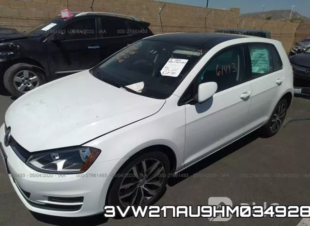 3VW217AU9HM034928 фото 3