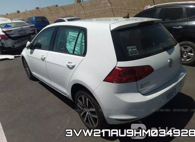 3VW217AU9HM034928 фото 4