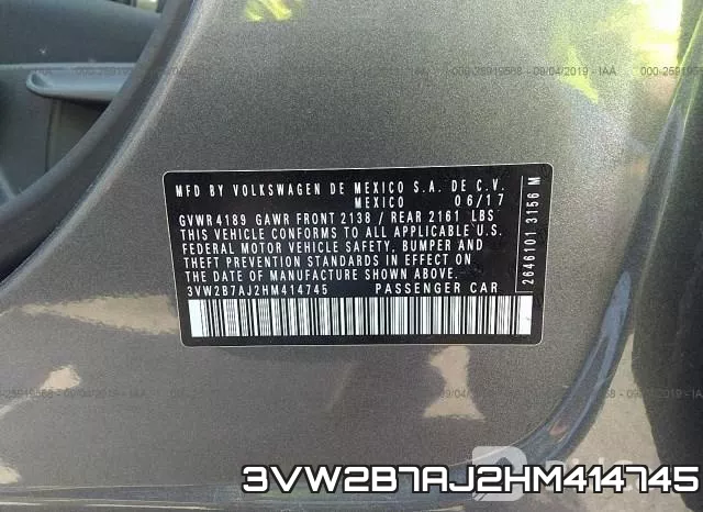 3VW2B7AJ2HM414745 фото 10