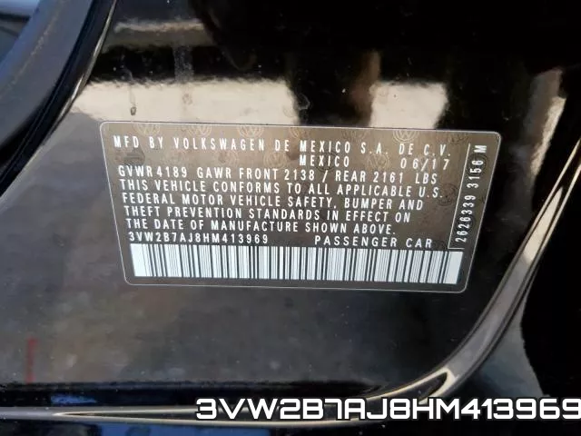 3VW2B7AJ8HM413969 фото 2