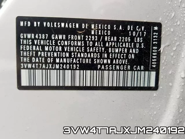 3VW4T7AJXJM240192 фото 2