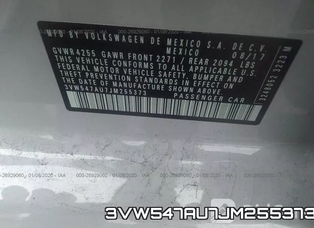 3VW547AU7JM255373 фото 10
