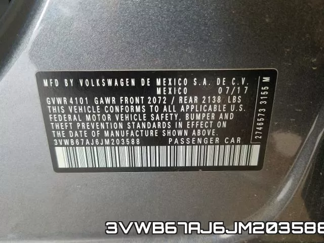 3VWB67AJ6JM203588 фото 2