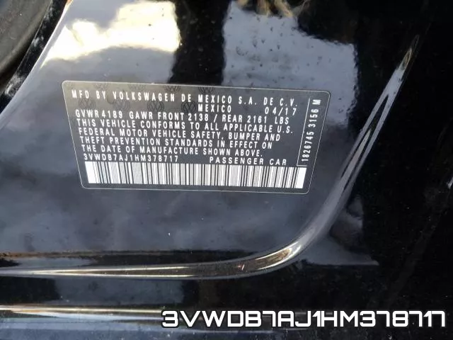 3VWDB7AJ1HM378717 фото 2
