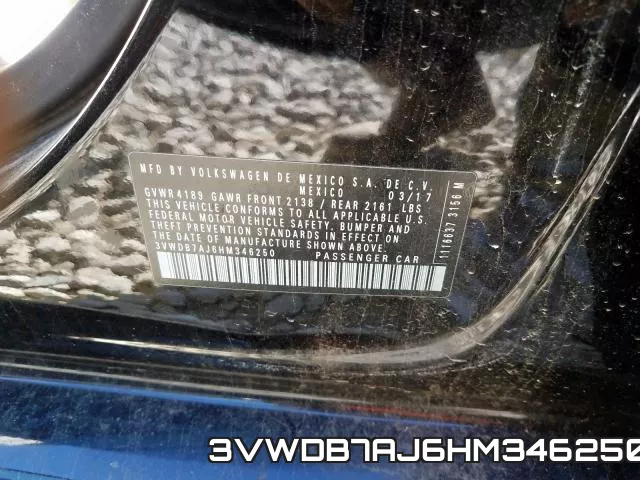 3VWDB7AJ6HM346250 фото 2