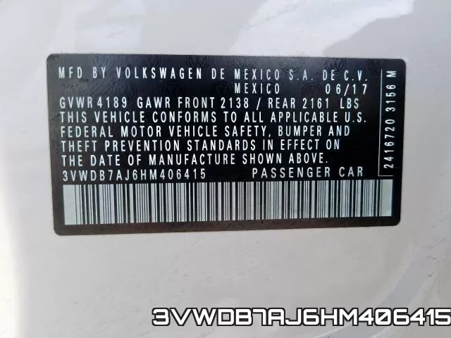 3VWDB7AJ6HM406415 фото 2