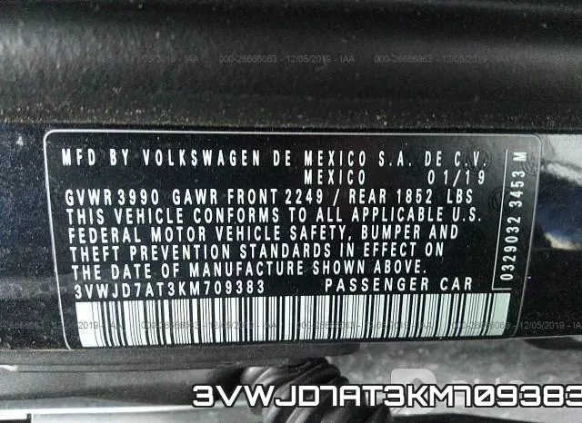 3VWJD7AT3KM709383 фото 10