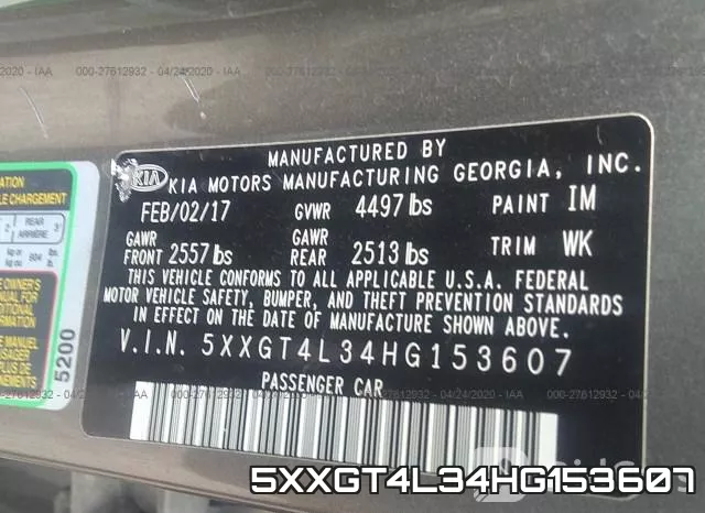 5XXGT4L34HG153607 фото 10