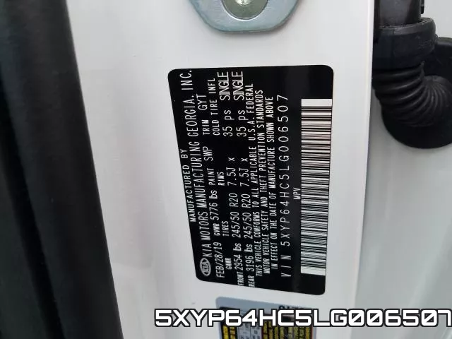 5XYP64HC5LG006507 фото 2