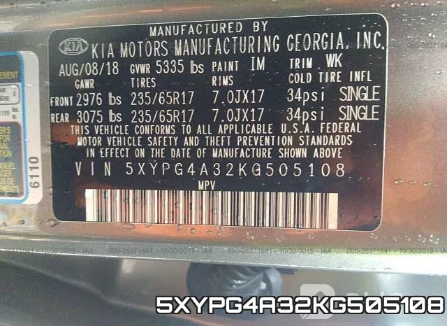 5XYPG4A32KG505108 фото 10
