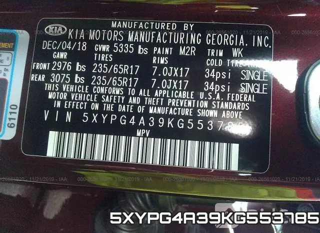 5XYPG4A39KG553785 фото 10
