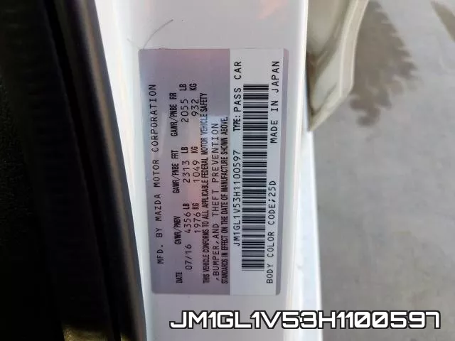 JM1GL1V53H1100597 фото 2