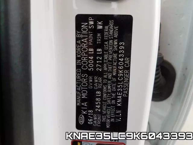 KNAE35LC9K6043393 фото 2