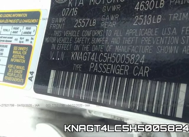 KNAGT4LC5H5005824 фото 10